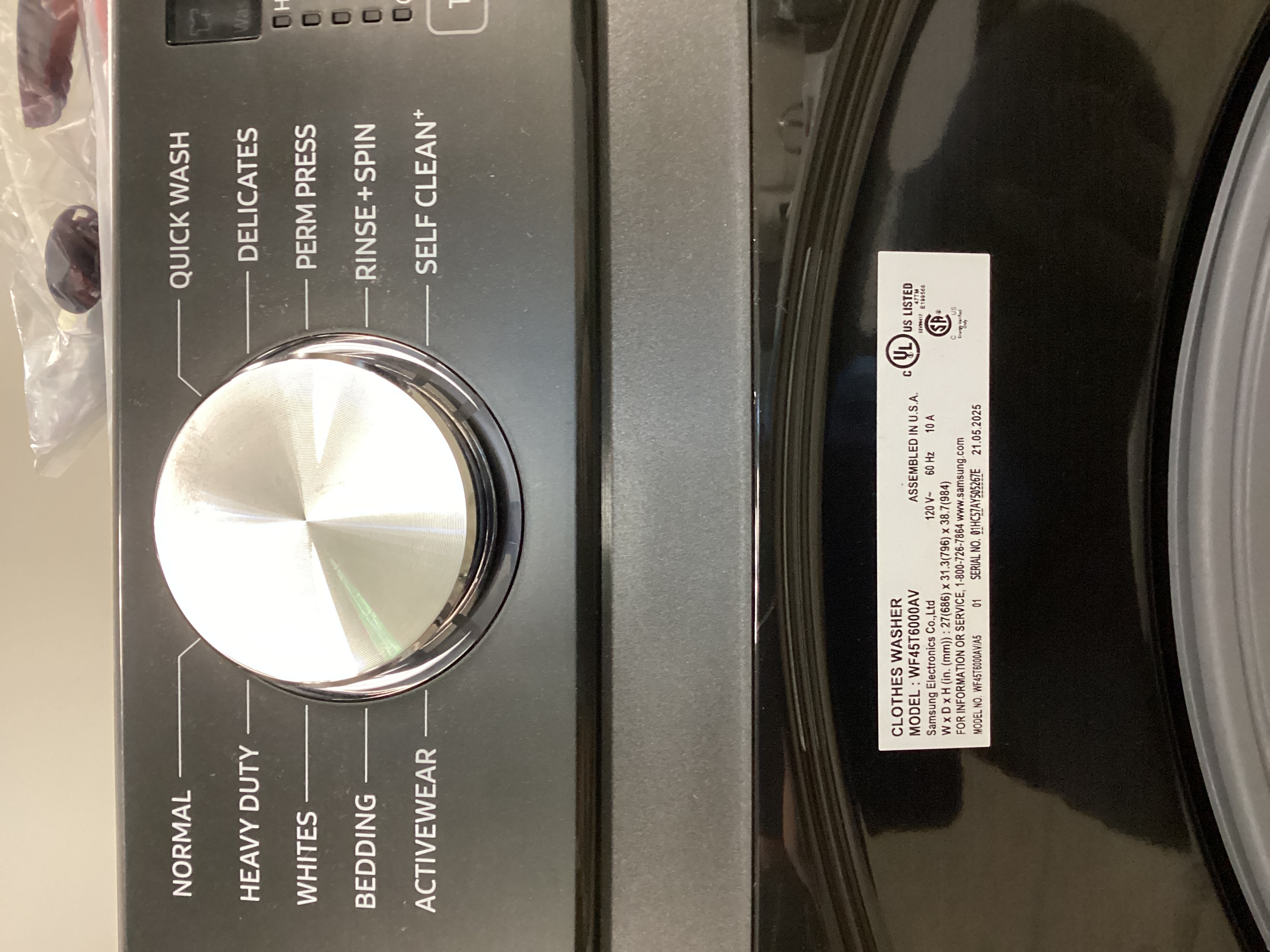 SAMSUNG WF45T6000AV - Front Load Washer at Doraville Store