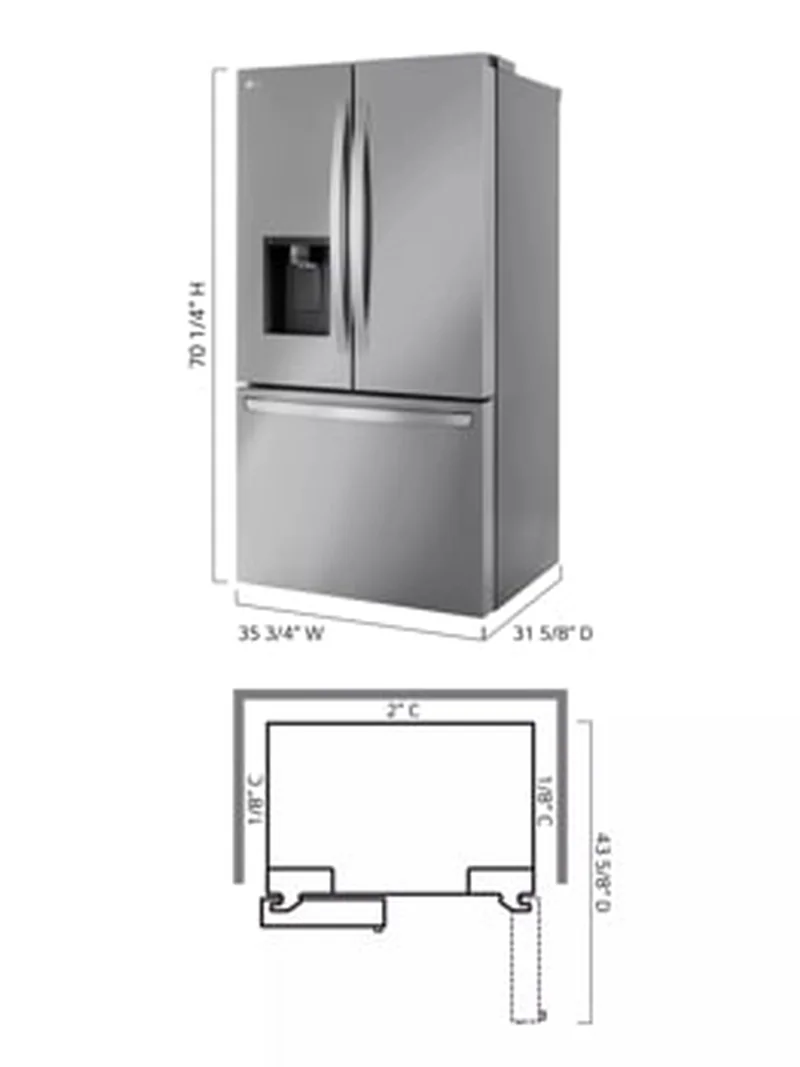 LG LCFC26XSS - French Door Refrigerator at Doraville Store
