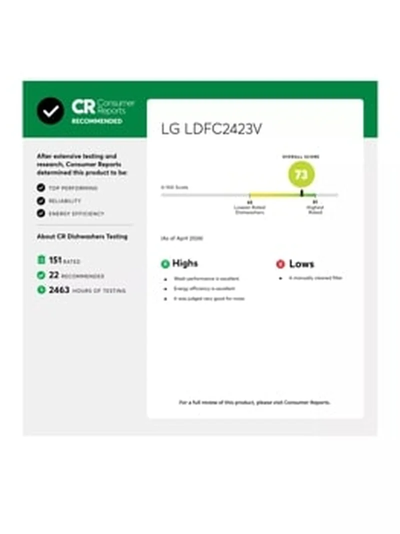 LG LDFC2423V - Front Control Dishwasher at Doraville Store