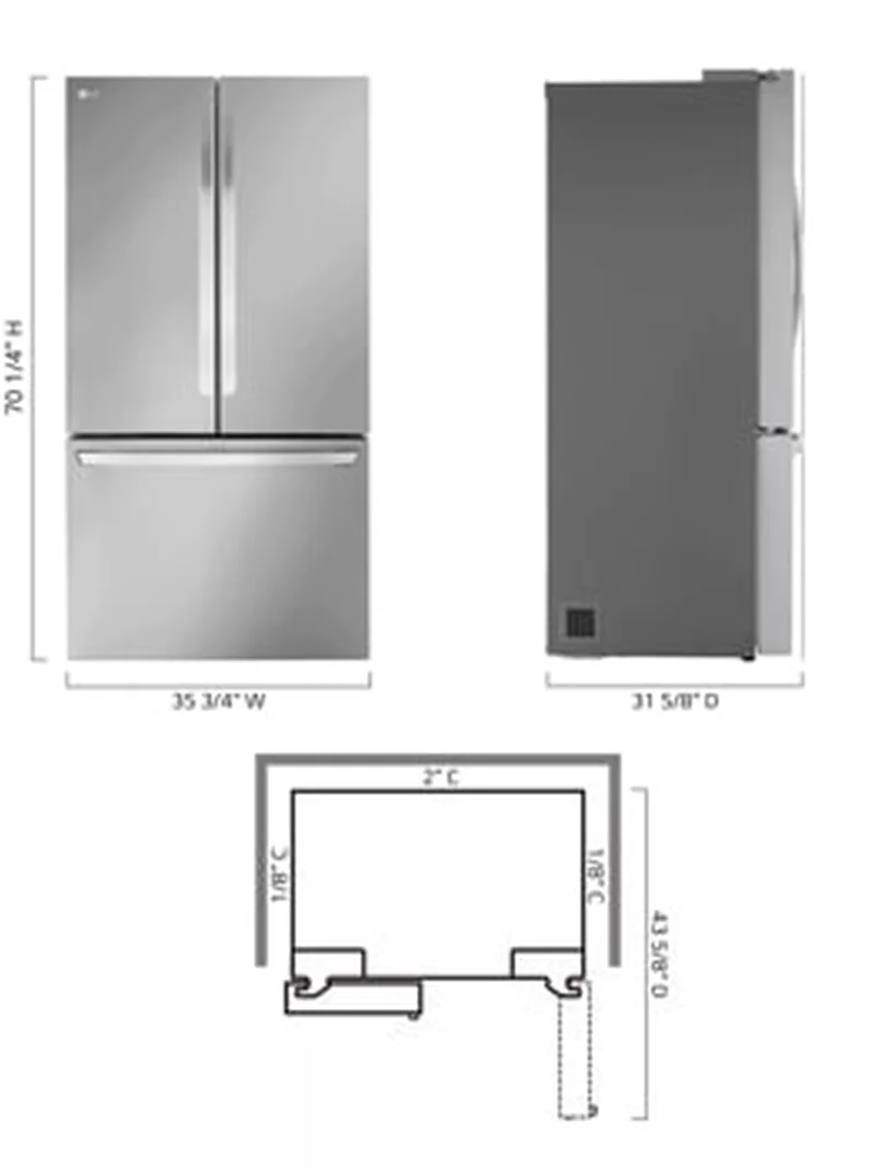 LG LRFLC2706S - French Door Refrigerator at Doraville Store